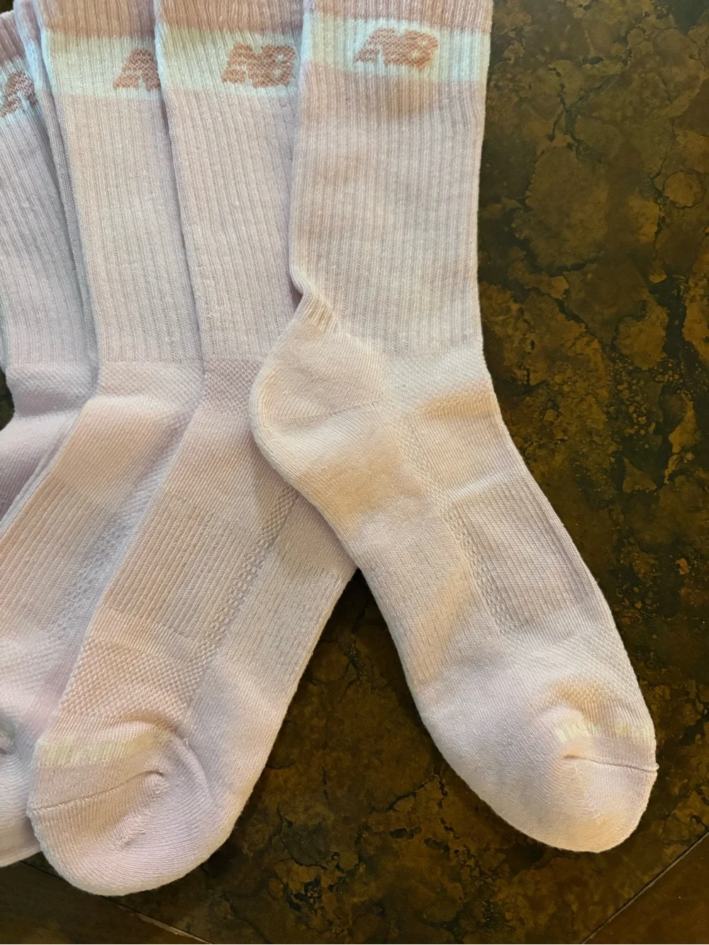 NWOT New Balance Pink Crew Socks - Light Pink Pair